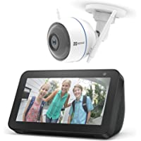 Echo Show 5- negro + EZVIZ ezTube 1080p Cámara de Seguridad- compatible con Alexa